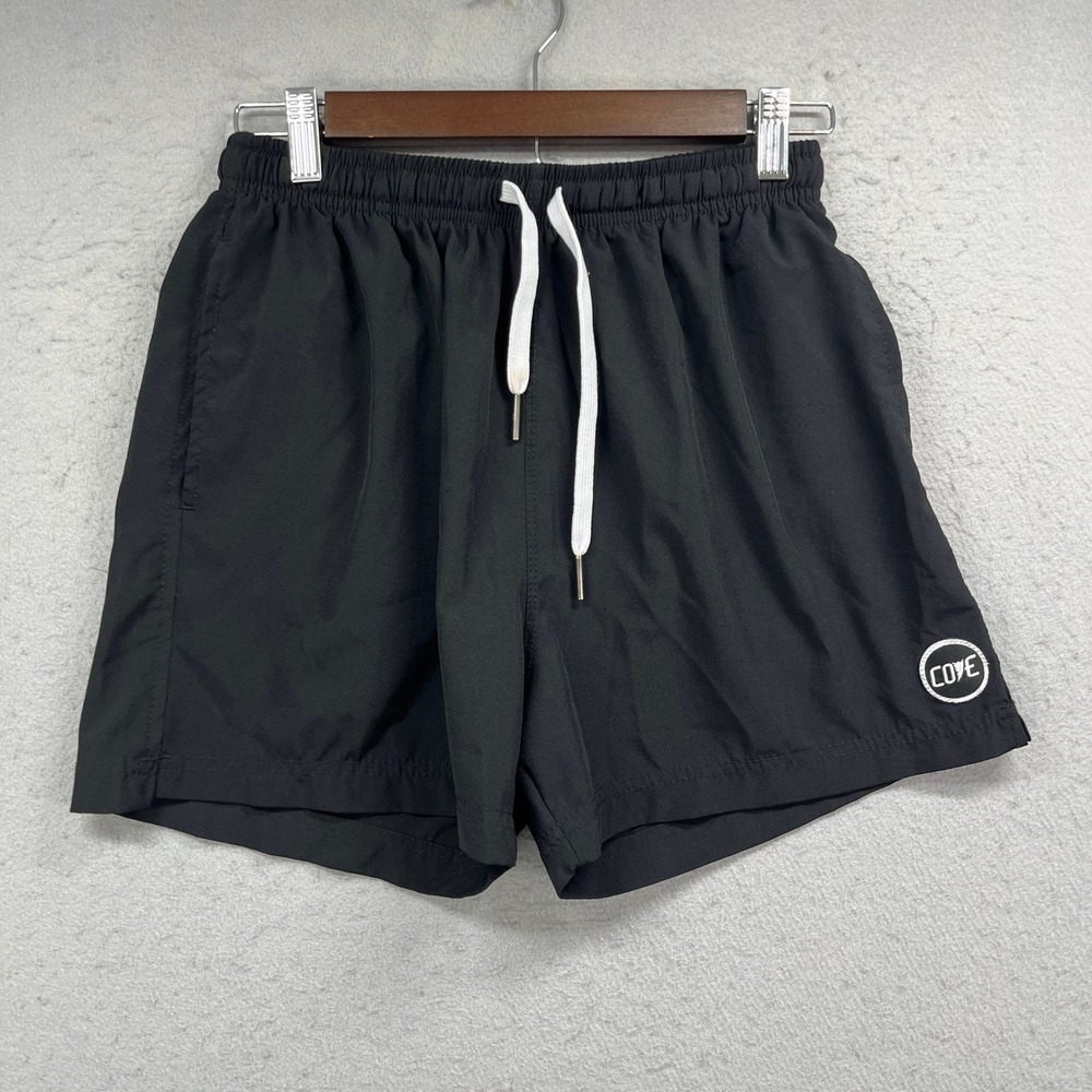 Cove Swim Trunks Mens 28 Black Board Shorts Recycled Poly Beach Surf Summer